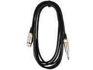 ROCKCABLE 3m kábel mikrofónu canonXLR-veľký konektor ROCKCABLE 3m kábel mikrofónu canonXLR-veľký konektor