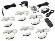 6x RGB LED CLIP, osvetlenie okennej police, LACNO 6x RGB LED CLIP, osvetlenie okennej police, LACNO