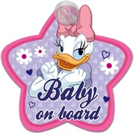 Nápis BABY ON BOARD s prísavkou Disney DAISY