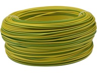 Lankový kábel LGY 6mm2, žltozelený, 50m