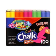 Colorino Kids bezprašná farebná krieda 100 kusov Colorino Kids bezprašná farebná krieda 100 kusov