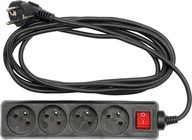 Elektrický predlžovací kábel 4 zásuvky 3 m vr. Elektrický predlžovací kábel 4 zásuvky 3 m vr.