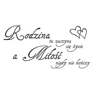 Nápis na stene - Rodina, tu sa začína život 245 Nápis na stene - Rodina, tu sa začína život 245