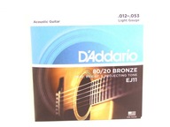 Struny pre akustickú gitaru Daddario EJ11 012-53 Struny pre akustickú gitaru Daddario EJ11 012-53
