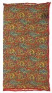 Červený vreckový štvorec 100% modal - paisley vzor E93 Červený vreckový štvorec 100% modal - paisley vzor E93