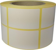 biele nepotlačené papierové nálepky 40/65mm biele nepotlačené papierové nálepky 40/65mm