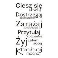 Nálepka na stenu s nápisom Enjoy the moment... 228 Nálepka na stenu s nápisom Enjoy the moment... 228