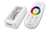 Ovládač + diaľkové ovládanie LED RGB dotyková 216W farba Ovládač + diaľkové ovládanie LED RGB dotyková 216W farba