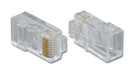 RJ45 8p8c modulárna zástrčka pre drôt, 100 ks RJ45 8p8c modulárna zástrčka pre drôt, 100 ks