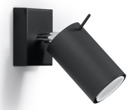 Čierna nástenná lampa RING, kruh, kruh Čierna nástenná lampa RING, kruh, kruh