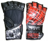 Priľnavé kožené tréningové rukavice BJJ, MMA L / XL