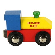 Drevená lokomotíva na vláčik vyrobený z písmen BigJigs