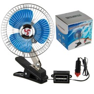 Auto ventilátor s klipom 12V Auto ventilátor s klipom 12V