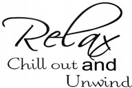 RELAXOVAŤ A CHILL OUT DEKORATÍVNA NÁLEPKA NA STENU RELAXOVAŤ A CHILL OUT DEKORATÍVNA NÁLEPKA NA STENU