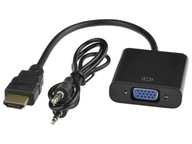 HDMI na VGA DSUB + audio adaptér HDMI na VGA DSUB + audio adaptér