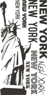 Nápis na nálepke na stenu New York, New York... 83 Nápis na nálepke na stenu New York, New York... 83