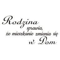 Nálepka na stenu s nápisom - Rodina robí... 242 Nálepka na stenu s nápisom - Rodina robí... 242