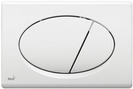 AlcaPLAST Biele WC splachovacie tlačidlo M70 DELFIN