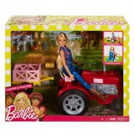 Bábika Barbie Farmer na traktore FRM18