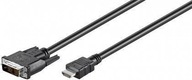 DVI-D/HDMI kábel, poniklovaný - 2 m. DVI-D/HDMI kábel, poniklovaný - 2 m.
