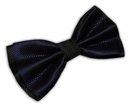 048 Elegantný pánsky motýlik, NAVY BLACK