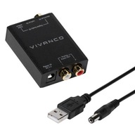 VIVANCO Toslink/Coaxial to 2xCinch Audio Converter