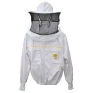PREMIUM LINE XXL biela mikina na zips s klobúkom PREMIUM LINE XXL biela mikina na zips s klobúkom