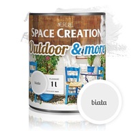 OutdooreMore biela záhradná farba na drevo, 1 liter OutdooreMore biela záhradná farba na drevo, 1 liter