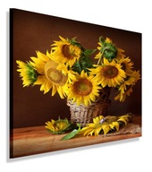 MAĽBA SLNEČNICE OBRAZY NA PLÁTNO 40x40 MAĽBA SLNEČNICE OBRAZY NA PLÁTNO 40x40