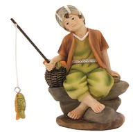 Rybár, sediaci, pre postavy vysoké 11 cm - K183-60