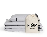 Obliečka na paplón 220x200 svetlošedá, HOP DESIGN - čistá hustá bavlna Obliečka na paplón 220x200 svetlošedá, HOP DESIGN - čistá hustá bavlna
