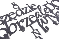 Kovový nástenný vešiak VŠADE DOBRE, ALE.. XXL Kovový nástenný vešiak VŠADE DOBRE, ALE.. XXL