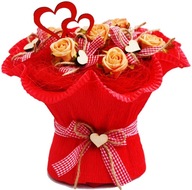 MEGA COOL Valentínska darčeková kytica z uterákov