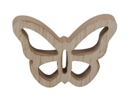 Drevený motýľ 3D ornament 9cm, ažúr, dekor decoupage