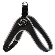 POSTROJ pre malého psíka maltézsky york 33-47cm TRE PONTI čierny veľkosť 1,5 POSTROJ pre malého psíka maltézsky york 33-47cm TRE PONTI čierny veľkosť 1,5
