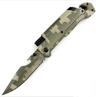 Záchranársky vreckový nôž - záchranársky 6v1 CAMO Záchranársky vreckový nôž - záchranársky 6v1 CAMO