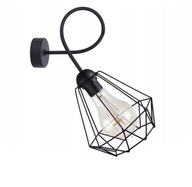 DIAMANTOVÁ ČIERNA NÁSTENNÁ LAMPA 001-13KDC DIAMANTOVÁ ČIERNA NÁSTENNÁ LAMPA 001-13KDC