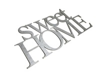 Drevený 3D nápis SWEET HOME Dekorácia SILVER