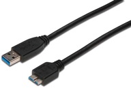 USB kábel 0,25m microUSB 3.1 pre externý disk USB kábel 0,25m microUSB 3.1 pre externý disk