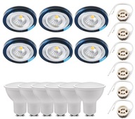 Sada 6x halogénový kruh na oči + LED GU10 Sada 6x halogénový kruh na oči + LED GU10