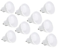 10 x GU10 5W LED žiarovka, nebliká, TEPLEJ farby 10 x GU10 5W LED žiarovka, nebliká, TEPLEJ farby