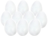 VAJÍČKO POLYSTYRÉNOVÉ 12 cm 10 KS Veľkonočné vajíčka