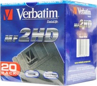 Verbatim NOVÉ MF 2HD diskety 1,44 MB, balenie po 20 ks