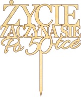 Zdobenie torty Život začína v 50 Zdobenie torty Život začína v 50