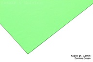 Kydex Zombie Green - hrúbka 200 x 300 mm. 1,5 mm