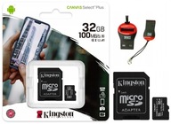 KARTA KINGSTON 32GB MICRO SD CLASS 10 + ČÍTAČKA M2