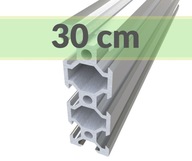KONŠTRUKČNÝ HLINÍKOVÝ PROFIL 20x60 T6 30 cm V KONŠTRUKČNÝ HLINÍKOVÝ PROFIL 20x60 T6 30 cm V