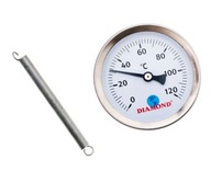 RUBOVÝ BIMETALICKÝ TEPLOMER 63 MM 0-120 C RUBOVÝ BIMETALICKÝ TEPLOMER 63 MM 0-120 C