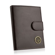 BETLEWSKI Veľká pánska kožená peňaženka, RFID koža