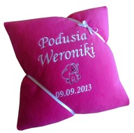 Vankúš s nápisom MENO, darček, ROK VÝROČIE Vankúš s nápisom MENO, darček, ROK VÝROČIE